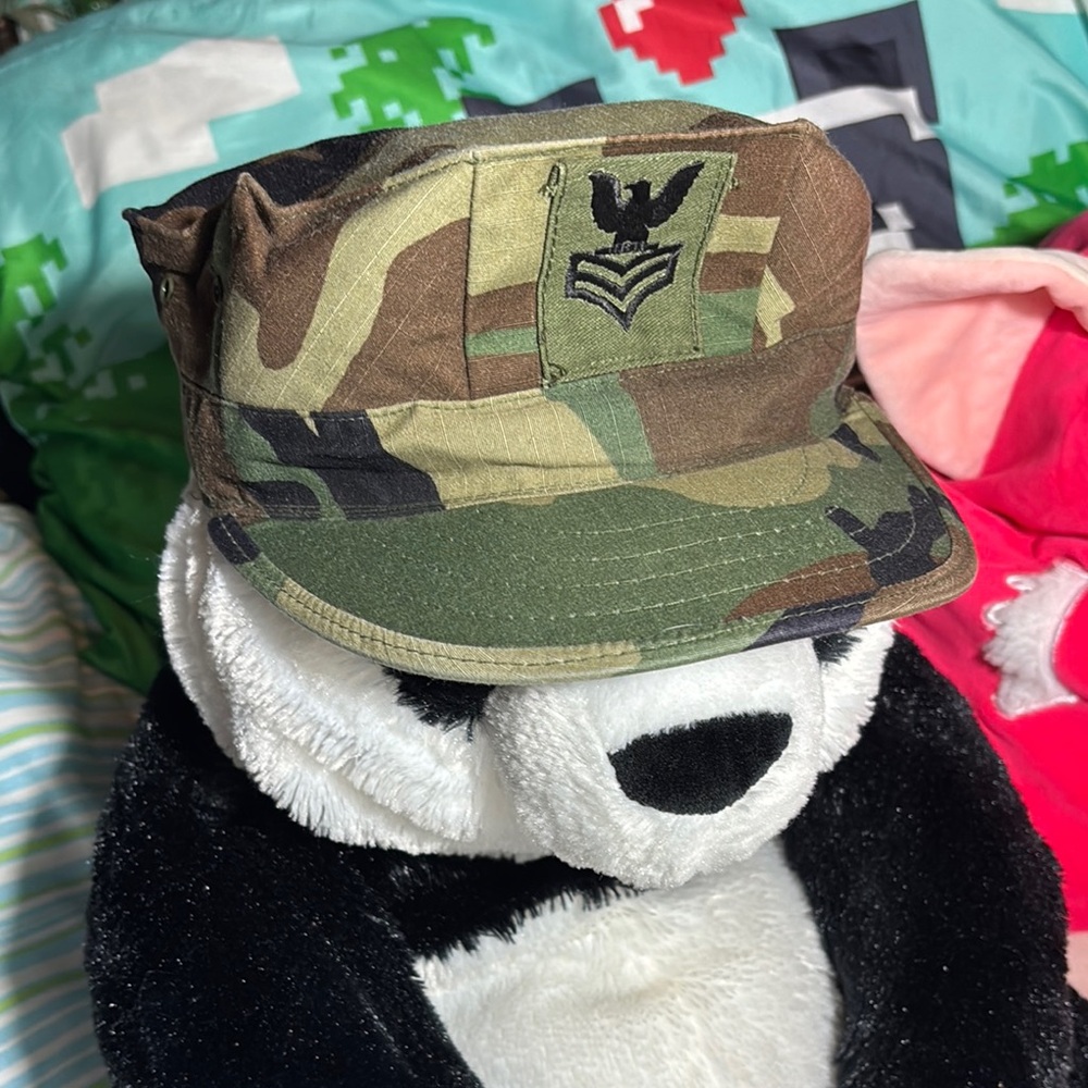 Military Woodland Camouflage Utility Style Hat